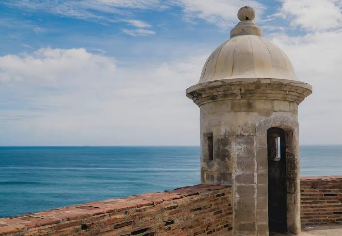 Garita sentry tower at Castillo San Cristóbal in Old San Juan